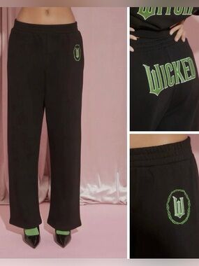 Wicked Movie Embroidered Sweatpants Limited Edition Forever 21 Size Medium NWT